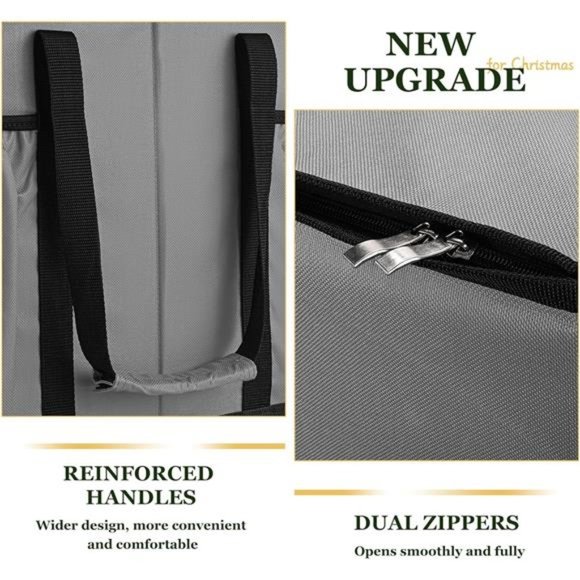 Christmas Ornament Storage Box, Fits 128 Ornaments Large Ornament Organizer - Picture 6 of 7